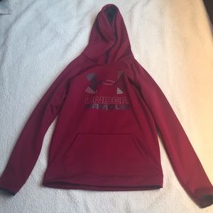 A Under Armour Maroon and Navy blue hoodie!!